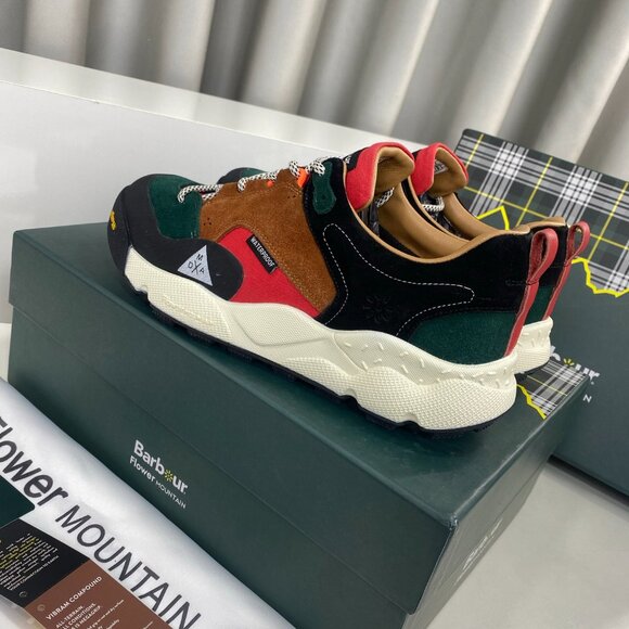 FlowerMOUNTAIN NANGA Collaboration Sneaker Red&Black&Green&Brown Men - Picture 4 of 9